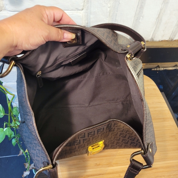 Fendi Zucchino Spalmati Coated Canvas Bag - Picture 7 of 16